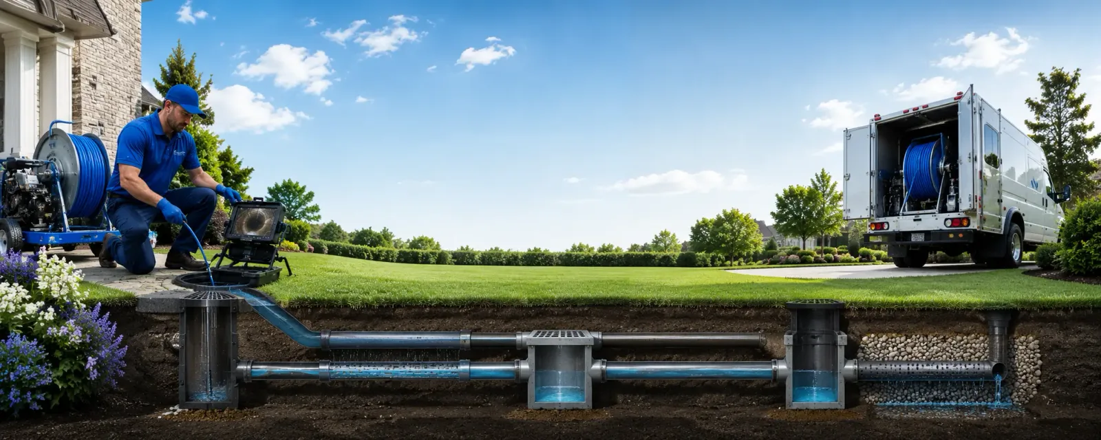 Outdoor drain cleaning information for Loco, OK